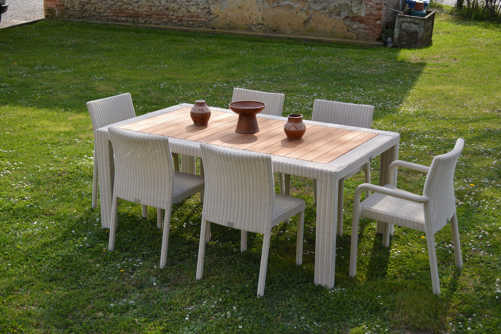 Nusa T180T - tavolo con piano in teak